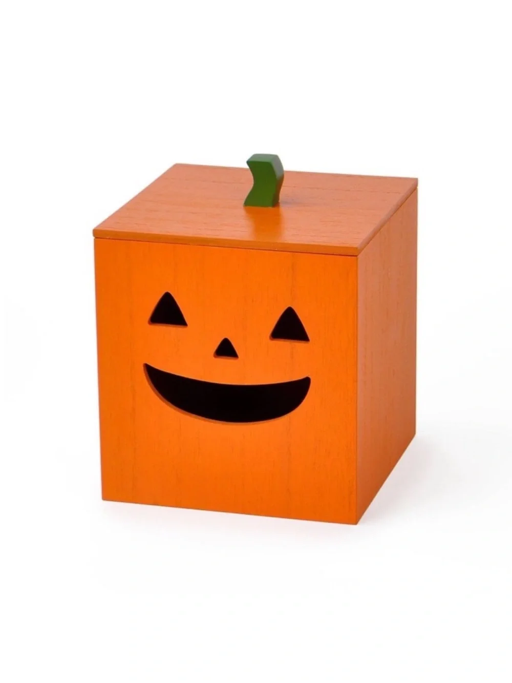 Jack o’Lantern Wooden Tissue Box Holder